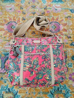 Sakroots Artist Circle Birds and Leaves Crossbody